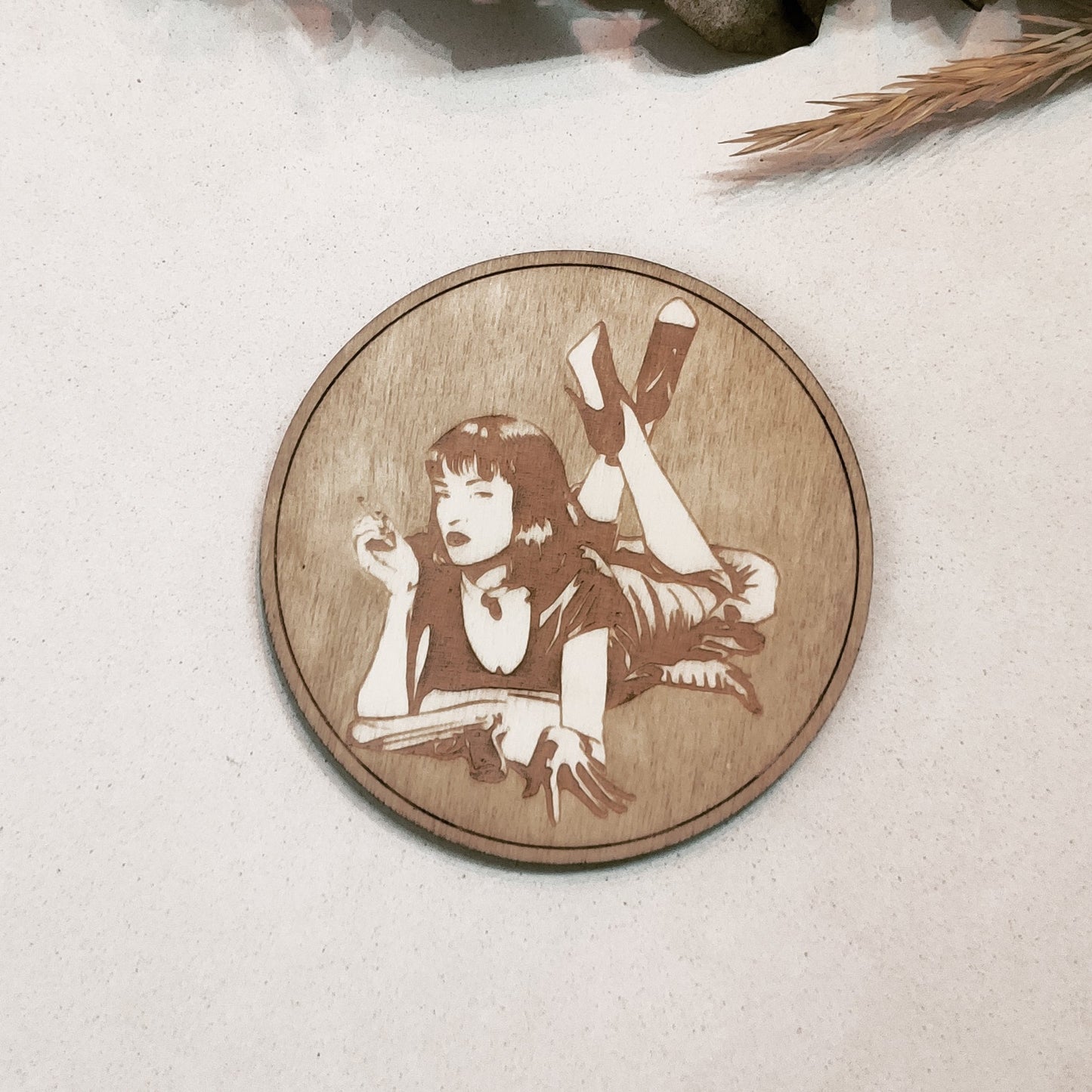 Set of 6 Wooden Coasters - Handmade Gift - Housewarming - Wood Kitchenware