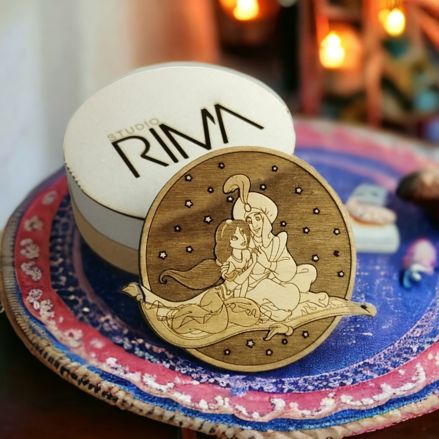 Set of 6 Wooden Coasters - Handmade Gift - Wood Kitchenware