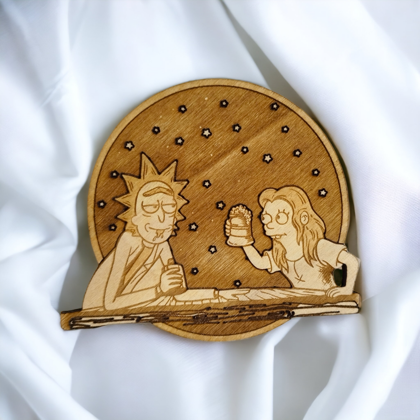 Set of 6 Wooden Coasters - Handmade Gift - Housewarming - Wood Kitchenware