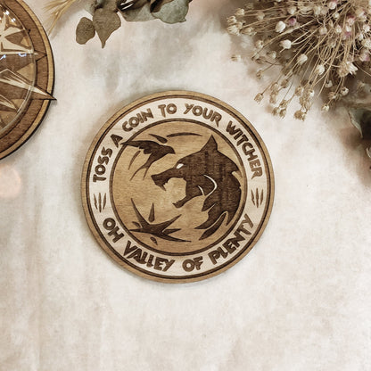 Set of 6 Wooden Coasters - Handmade Gift - Housewarming - Wood Kitchenware