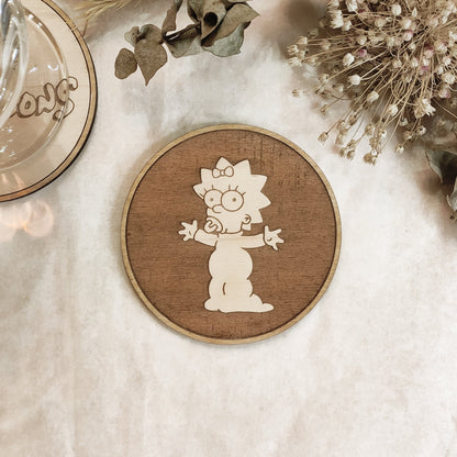 Set of 6 Wooden Coasters - Handmade Gift - Housewarming - Wood Kitchenware