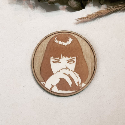 Set of 6 Wooden Coasters - Handmade Gift - Housewarming - Wood Kitchenware