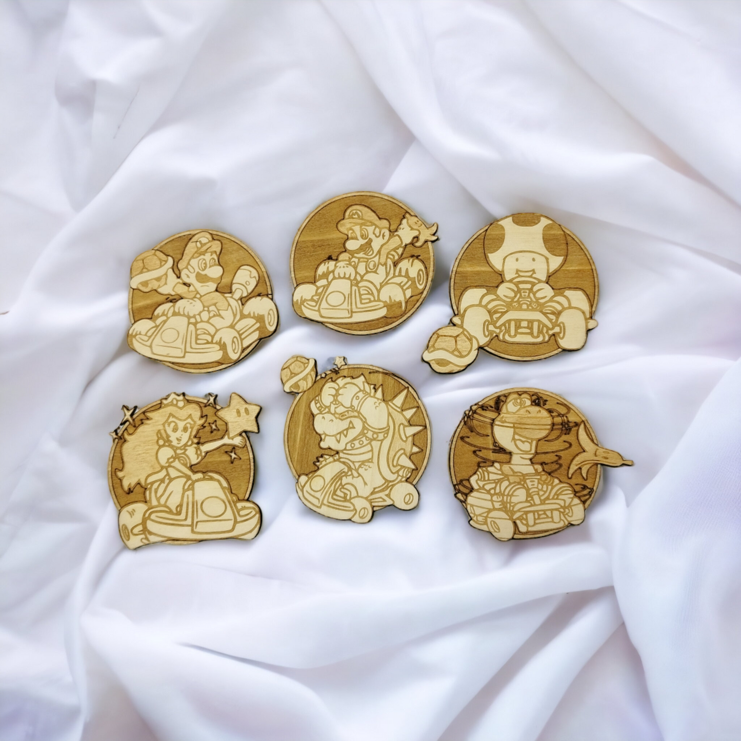 Set of 6  Wooden Coasters - Handmade Gift - Housewarming - Wood Kitchenware - Guardians of The Galaxy