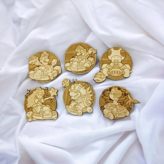 Set of 6  Wooden Coasters - Handmade Gift - Housewarming - Wood Kitchenware - Guardians of The Galaxy