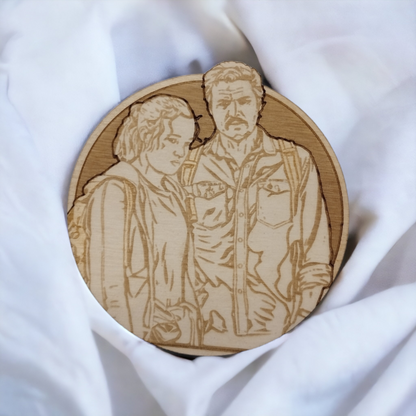 Set of 6 Wooden Coasters - Handmade Gift - Housewarming - Wood Kitchenware