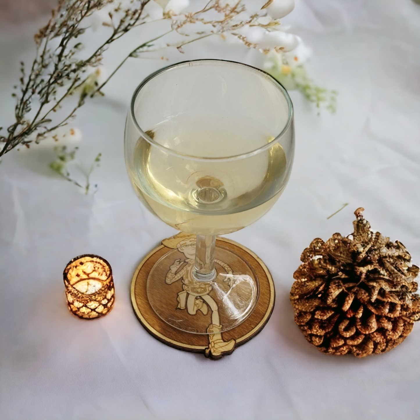 Set of 6  Wooden Coasters - Handmade Gift - Housewarming - Wood Kitchenware