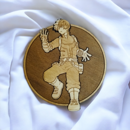 Set of 6 Wooden Coasters - Handmade Gift - Housewarming - Wood Kitchenware